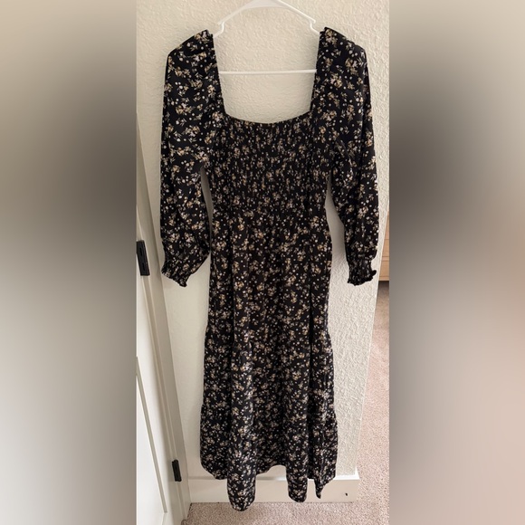 Pinkblush Black Floral Long Sleeve Dress - Picture 2 of 5